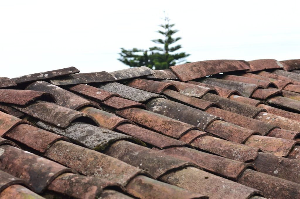Crafting Captivating Headlines: Your awesome post title goes here A close-up view of rustic, weathered clay roof shingles under a clear sky in Puebla, Mexico.
